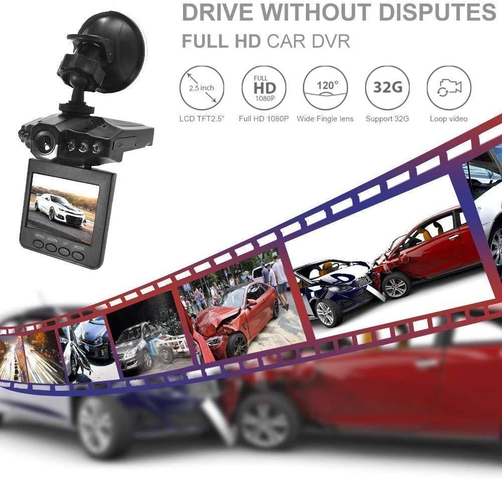 2.5" Wide Angle Car Dash Cam