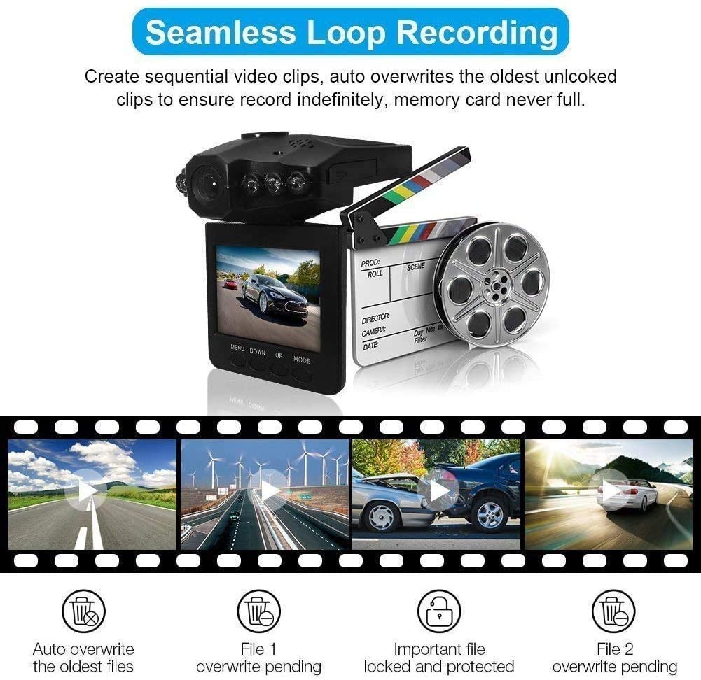 2.5" Wide Angle Car Dash Cam